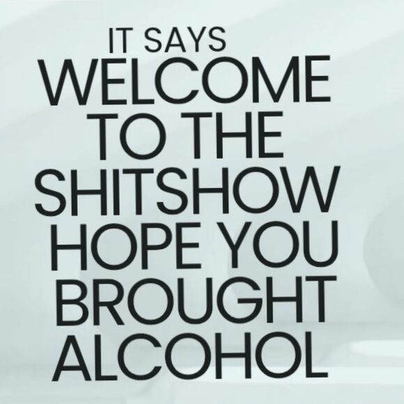 Hand Crafted Travel Water Bottle Plastic Steel Lid Bottom Purple Funny Saying - Picture 2 of 8